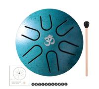 Tambour de langue, tambour de langue en acier, tambour de langue à 6 notes pour pluie, instrument de musique à tambour à main de 3 pouces pour méditation, yoga, concert