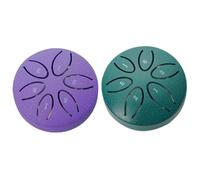 Tambour de langue, tambour de pluie 3 pouces 6 tons en acier carbone éthéré apaisant la langue mini pluie pour l'extérieur quand il pleut pour le yoga méditation d'éducation zen, violet