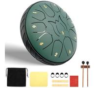 Tambour de pluie de 15,2 cm à 11 notes pour jardin extérieur, tambour chakra pour la pluie, carillon à langue en acier, tambour de méditation à main pour jardin, tambour de pluie douce pour enfants,