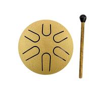 Tambour de pluie extérieur | 6 notes en acier instrument de musique | Tambour en acier de 7,6 cm pour méditation, cours de musique, divertissement, enfants, adultes, familles, débutants