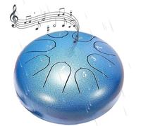 Tambour De Pluie For Jardin Extérieur, 15 Cm, 8 Notes, À Langue En Acier, Carillons Bain Sonores, Percussions, Guérison/thérapie(Blue)
