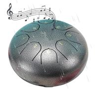 Tambour De Pluie For Jardin Extérieur, 15 Cm, 8 Notes, À Langue En Acier, Carillons Bain Sonores, Percussions, Guérison/thérapie(Silver)