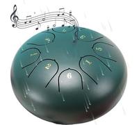 Tambour De Pluie For Jardin Extérieur, 15 Cm, 8 Notes, À Langue En Acier, Carillons Bain Sonores, Percussions, Guérison/thérapie(Green)