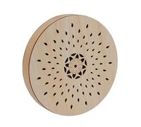 Tambour de pluie portable de 20,3 cm, instrument de percussion extérieur, effet sonore apaisant, simulateur de son, tambour de mer en bois durable