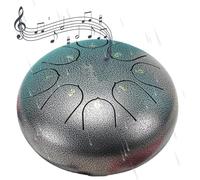 Tambour de pluie pour jardin extérieur, 8 notes, 15,2 cm, pour la pluie, tambour à langue en acier, cloche de pluie, instrument de musique pour créer une atmosphère paisible et charmante dans votre