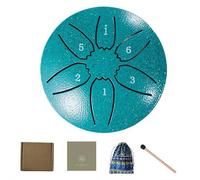 Tambour de pluie pour jardin extérieur, mini tambour chakra de la langue en acier 6 tons de 7,6 cm, carillon de pluie étanche, instruments de musique uniques pour jardin, pelouse, avec sac et maillets