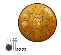 Tambour de pluie pour jardin extérieur, tambour de pluie, carillon de pluie étanche, tambour de pluie pour instrument de jardin, pour le camping, la méditation ou le yoga (11 tons 6 pouces,C)