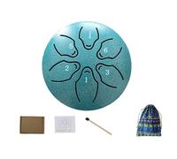Tambour de pluie pour l'extérieur - Carillon à langue en acier - 7,6 cm - Mini son à 6 tons pour yoga, méditation, guérison du corps et de l'esprit, musicothérapie (vert)