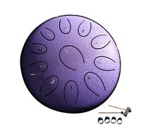 Tambour de pluie pour l'extérieur, tambour à langue en acier,11 Notes Tambour de Pluie Instrument de Méditation - à main, instruments de sonore, mini tambours à langue en acier