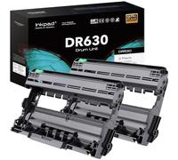 Tambour de rechange DR630 pour imprimante Brother DR-630 DR630 compatible avec Brother MFC-L2700dw MFC-L2705DW HL-L2300D HL-L2340DW HL-L2360DW HL-L2380DW DCP-L2520DW DCP-L2540DW (2 noirs, pas de