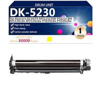 Tambour de Remplacement DK-5230 Compatible pour Kyocera ECOSYS M5521CDW P5021CDN M5520cdn M5520cdw P5020cdn P5020cdw Imprimantes,Yellow-1 Pack