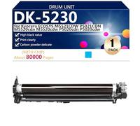 Tambour de Remplacement DK-5230 Compatible pour Kyocera ECOSYS M5521CDW P5021CDN M5520cdn M5520cdw P5020cdn P5020cdw Imprimantes,Cyan-1 Pack
