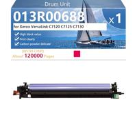 Tambour de Remplacement Haute Capacité 013R00688 pour Xerox VersaLink C7120 C7125 C7130 Imprimantes, Capacité 120000 Pages Impressions Noires nettes,Magenta-1 Pack