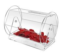 Tambour de tombola en acrylique transparent, grande capacité pouvant contenir 5 000 billets, boîte transparente pour jeux de loterie, bingo, boules de tombola