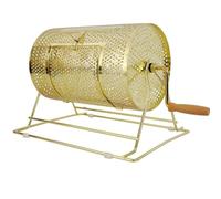 Tambour de tombola manuel - Tambour rotatif en laiton avec poignée en bois pour événements et promotions