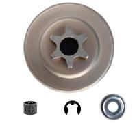 Tambour d'embrayage de pignon 3/8" 6 dents pour tronçonneuse Stihl MS170 MS180 MS210 MS230 MS250 017 018 021 023 025 avec roulement à aiguilles, rondelle et clip E