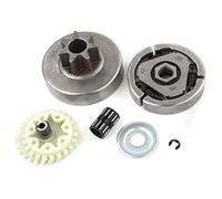 Tambour d'embrayage et pignon pour jante - Kit de réparation pour tronçonneuse MS380 MS381 avec roulement à aiguille - Rondelle de serrage - Kit de réparation de tambour d'embrayage