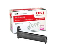 Tambour d'image Magenta OKI 43870006 pour imprimantes laser C5650 et C5750, autonomie 20000 pages A4 à 3 pages/job, noir/argent.