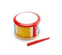 HaPe – Tambour double-face en bois avec baguette – Jouet musical dès 1 an
