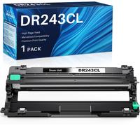 Tambour DR243CL Compatible pour Brother DR243CL DR-243CL-bk Noir pour Brother DCP-L3550CDW DCP-L3510CDW MFC-L3770CD HL-L3230CDW HL-L3270CDW MFC-L3750CDW MFC-L3730CDN (1X Tambour DR-243CL)