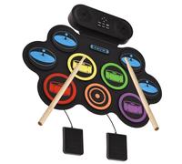 Tambour électronique portable pliable USB pour la pratique en plein air et à la maison avec de multiples effets sonores