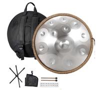 Tambour En Acier - 9/10/12 Notes En Ré Mineur Kurde Instrument De Tambour Handpan, 432/440 Hz, Instruments De Musique À Percussion Ensemble De Tambour À Main(A-440hz,9 notes)