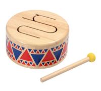 Plan Toys Tambourin en bois d'hévéa – Jouet d'éveil petit multicolore