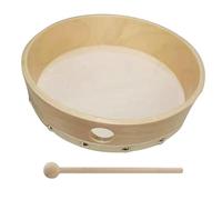 Tambour en bois | Instrument à percussion à tambour musical - Tambour avec bâton, outil éducatif pour tambour à cadre pour enfants Débutants adultes