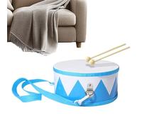 Tambour en bois, sangle réglable, jouet éducatif musical sûr pour de 2 à 5 ans, apprendre le rythme de la petite enfance, tambour de 15 cm de diamètre, cadeau d'anniversaire fille, bois