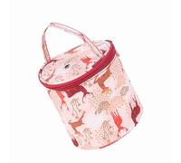Tambour en Fil, Grand Sac de Rangement à Tricot Portable en Baril, Sac à Crochet et Tricot Léger pour Boules de Fil, Crochets, Aiguilles, avec Poignée et Bandoulière, Poly-canvas 600D (Petit baril