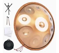 Tambour En Handpan En Acier, Instruments De Musique À Percussion Ensemble De Tambour À Main 22 Pouces 432 Hz/440 Hz En Ré Mineur, Instrument Handpan Professionnel, Pour La Méditation(A-440Hz,14Notes)