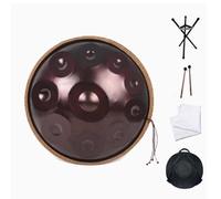 Tambour En Handpan En Acier, Instruments De Musique À Percussion Ensemble De Tambour À Main 22 Pouces 432 Hz/440 Hz En Ré Mineur, Instrument Handpan Professionnel, Pour La Méditation(C,10Notes)