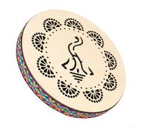 Tambour folk en bois massif naturel de 25,4 cm pour la guérison par le son, la méditation et la réflexion silencieuse