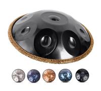 Tambour Handpan 440 Hz/432 Hz Adultes, Instrument À Percussion En Acier De Tambour À Main En Ré Mineur 22 Pouces 9/10/12 Notes Avec Sac Souple Pour Poêle À Main, Maillets(B,440HZ/10Note)