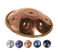 Tambour Handpan 440 Hz/432 Hz Adultes, Instrument À Percussion En Acier De Tambour À Main En Ré Mineur 22 Pouces 9/10/12 Notes Avec Sac Souple Pour Poêle À Main, Maillets(C,432HZ/12Note)