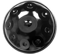Tambour handpan 9/10 notes 22 pouces en ré mineur, percussion acier avec support et sac souple(Black,9 notes)