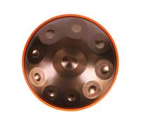 tambour handpan Instrument de percussion musique tambour handpan langue en acier, yoga, méditation, 432 Hz, 10,9 notes, 22 pouces(Gold 10 notes)
