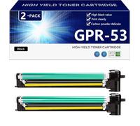 Tambour Haute Capacité GPR-53 Remplacement pour Canon IR-ADV C3320 C3320L C3325 C3330 Imprimantes, Capacité 100000 Pages, Impressions Noires Nettes,Black-2 Pack