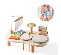 Tambour Jouet Bebe, Jouet Bebe 1 an, 7 en 1 Instrument de Musique Bebe, Jouets De Percussion Montessori,Xylophone Bebe pour Garçons Et Fille, Enfant Cadeau