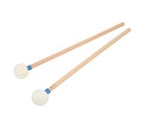 Tambour Maillet Ensemble Ensemble de Têtes de Feuille Laine Douce Manche en érable (BLUE)