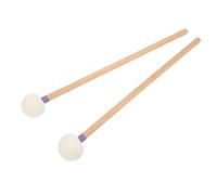 Tambour Maillet Ensemble Ensemble de Têtes de Feuille Laine Douce Manche en érable (violet)