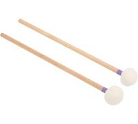 Tambour Maillet Kit Poignée en Bois Instrument Antidérapant Accessoire Set 2 Pcs Tête en Feutre Jouer, Purple