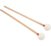 Tambour Maillet Kit Poignée en Bois Instrument Antidérapant Accessoire Set 2 Pcs Tête en Feutre Jouer, Red