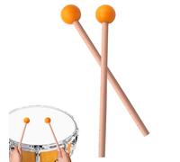 Tambour Mallets Rubber - Batteurs de percussion en bois, outils de tambour musical | Bâtonnets d'exercice principaux, Mallettes à main pour tambour lourd Xylophone Glockenspiel pour jeu à