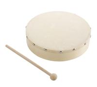 Tambour manuel - Tambour à percussion avec cadre en bois et tambour | 8 pouces de 10 pouces d'instrument d'impact, tambour classique pour leçons de musique, tambour pour débutants, instrument de