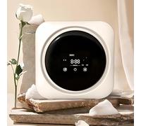 Tambour Mural Machine à Laver Lave-linge autonome 2 en 1, combiné lave-linge et sèche-linge portable, lave-linge avec panneau de commande LCD, en acier inoxydable compact, pour petits vêteme