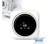Tambour Mural Machine à Laver Lave-linge autonome 220 V, portable, 170 W, sèche-linge compact, 3,5 L, chargement frontal, en acier inoxydable, avec panneau de commande LCD, pour appartements