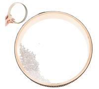 Tambour océanique en bois de 25, 4 cm avec coques en bois dur pour soulager le stress, instruments de musique, percussions manuelles pour le yoga, sons pleine conscience