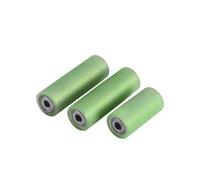 Tambour personnalisable avec revêtement en polyuréthane 90A OD35-45 mm - Double roulement non alimenté, rouleau en caoutchouc PU résistant à l'usure et roue en silicone(1pcs 35x50x12)