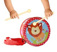 Tambour pour - Instrument D'Éveil,Set De Tambour en Bois avec Sangle Ajustable De 15 Cm | pour Garçons Et Filles De 2 À 5 Ans Éducation Précoce Anniversaire Maison Crèche Salle De